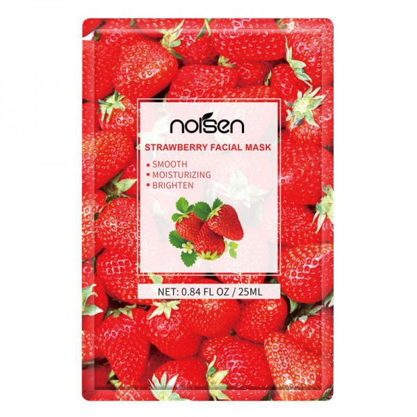OEM skin care korean best sell whitening anti-oxidant brighten skin moisturizing and hydrating strawberry skin facial mask