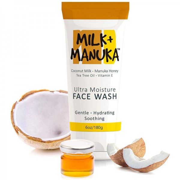 Low Price Sales Coconut Milk & Manuka Honey Cream Face Cleanser Organic Gentle Facial Wash
