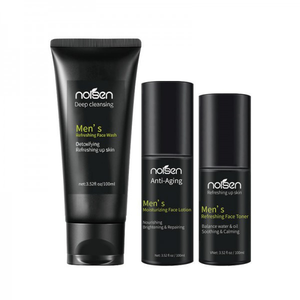 OEM Private Label Men Skin Care Set Face Wash Cleanser Control Anti Acne Moisturizing Cream Men's Skin Care set