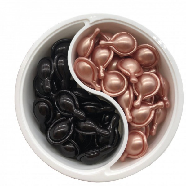 Hot selling 2021 private label skin care 2 in 1 day and night capsule serum skin whitening face serum for skin