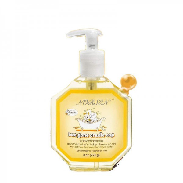 Factory Natural Organic  Gone Cradle Cap Natural Baby Foaming Shampoo for newborns