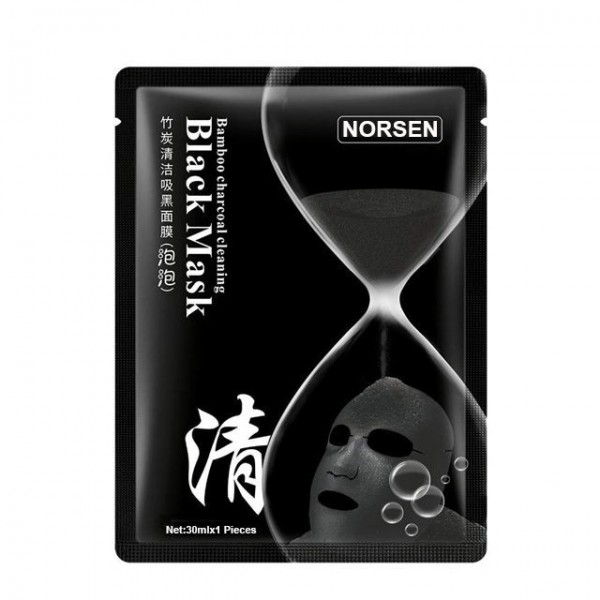 Factory Supply Private Label Bubble Bamboo Charcoal Moisturizing Deep Cleaning Facial Mask