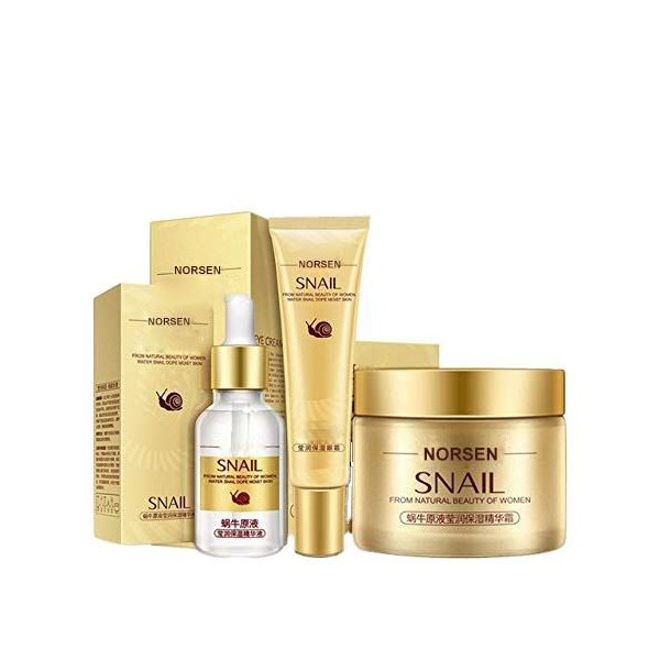 Top best Wholesale Private Label skin care snail repairing nourishing Skin Care Set