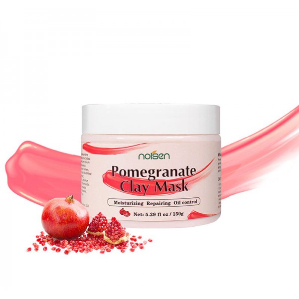 Hight quality oem korean skin care anti-aging anti-wrinkle whiten brighten lighten skin pogranate clay facial mask