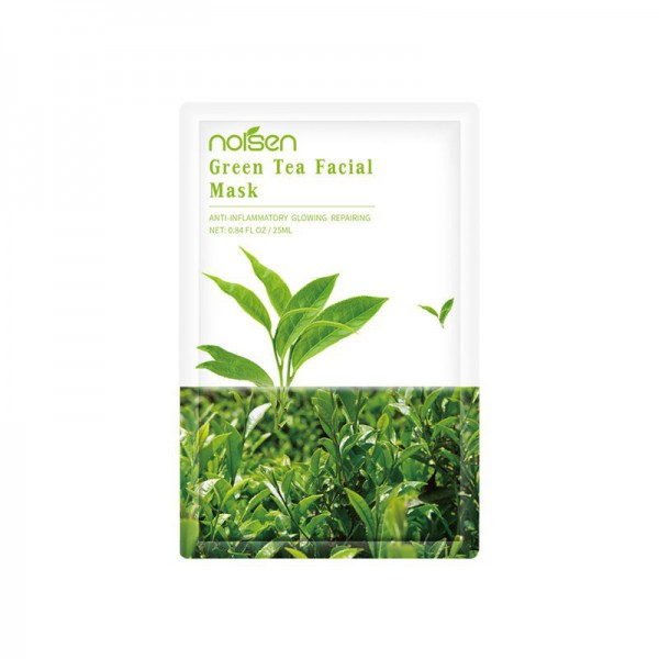 Best moisturizing and relieving anti aging whitening organic green tea wholesale Korean mask