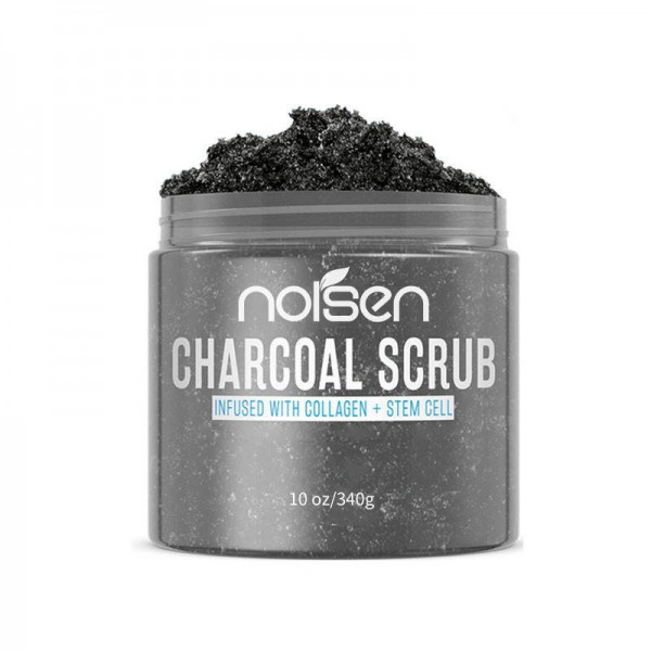 Hot Selling Natural Charcoal Face Scrub Organic Deep Cleansing Facial Body Scrub Exfoliating Moisturizing Charcoal Salt Scrub