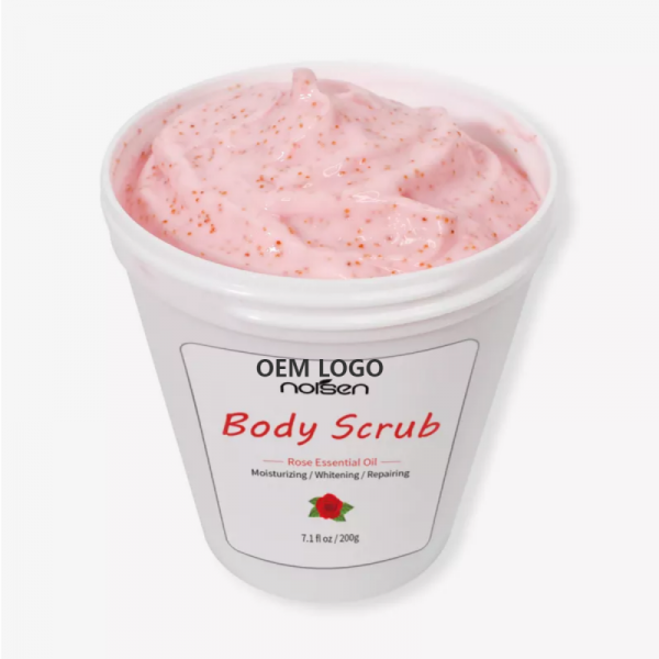 Priviate label OEM gently remove keratin lock nutrients into skin body scrub exfloliating with lemon flavor